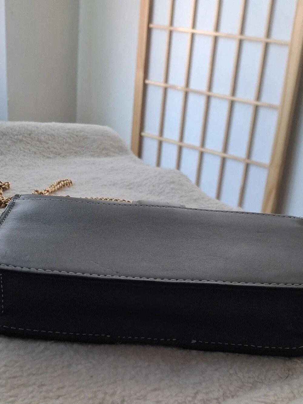 Coach chain wallet/small crossbody bag with gold chain strap